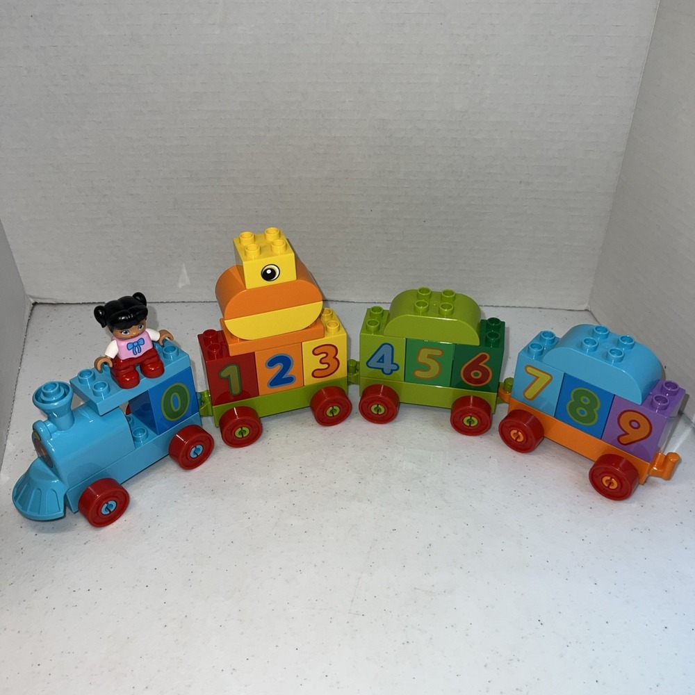 Lego Duplo My First Number Train Learn To Count #10847 Incomplete Toddler Blocks - Picture 1 of 5